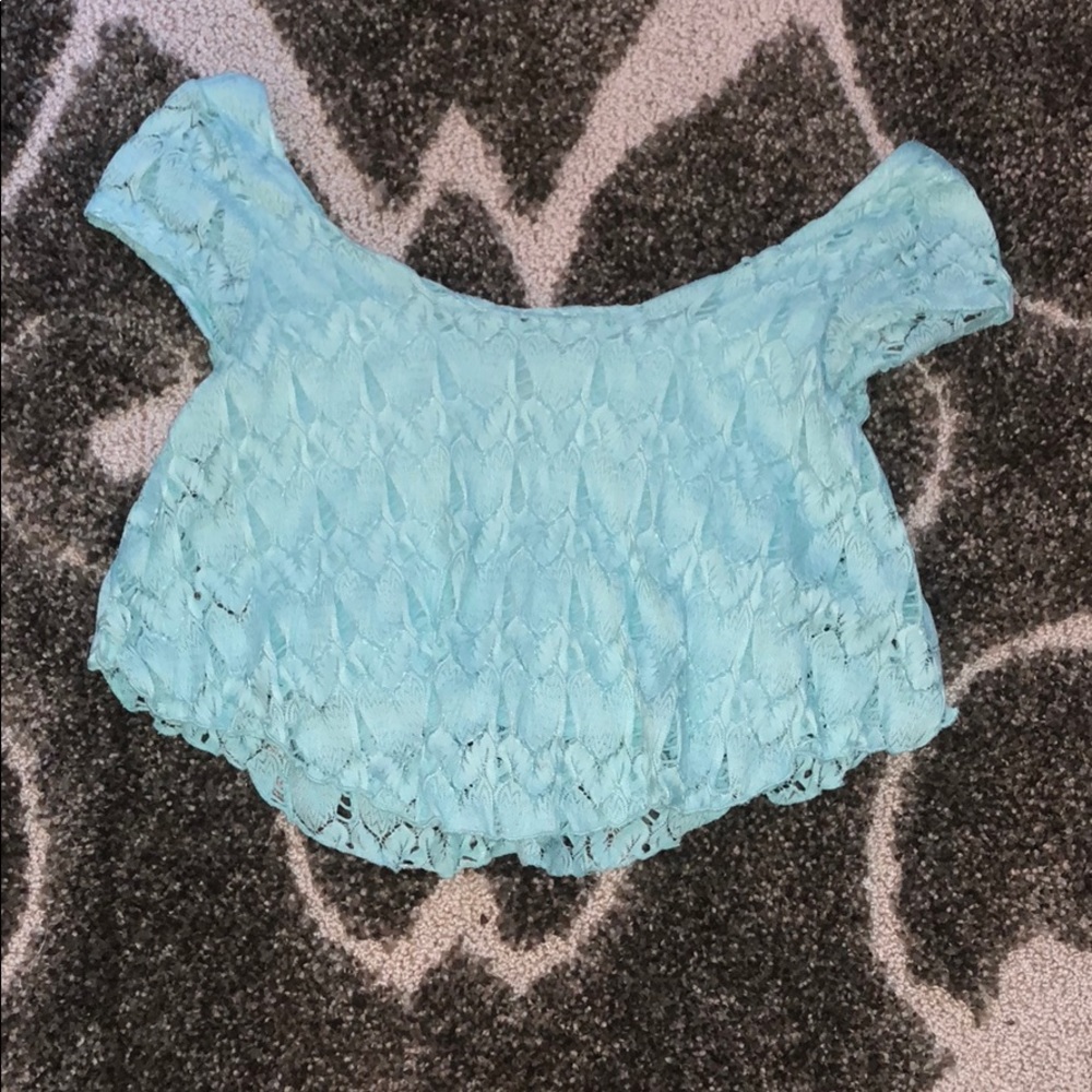 Off the shoulder crop top